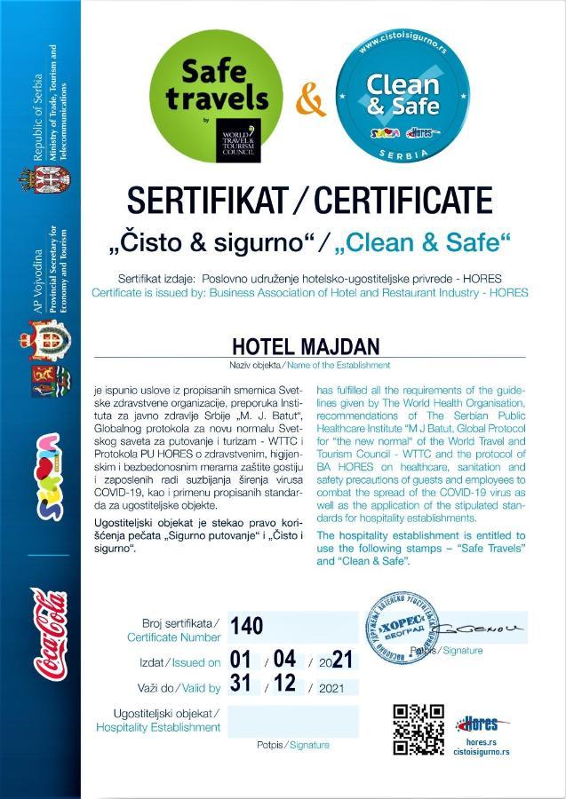 Hotel Majdan Beograd Eksteriør billede